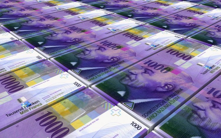 Schweizer Franken im Druck