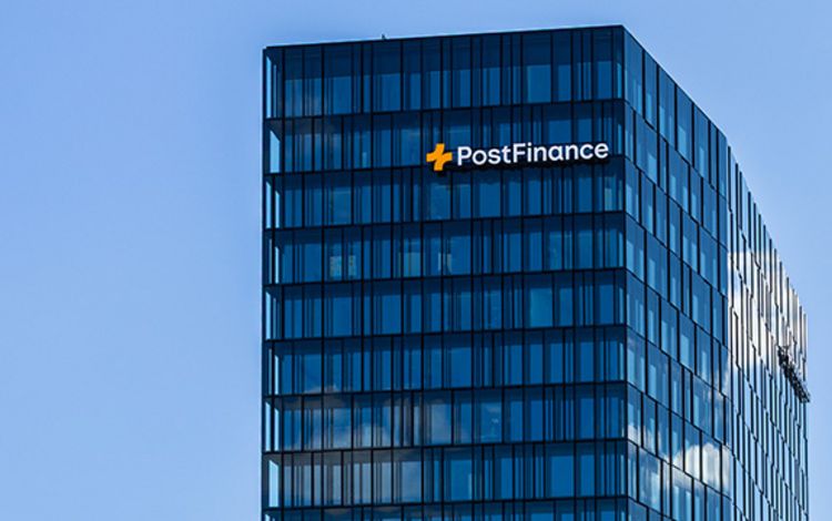 Teilansicht Hauptsitz der Postfinance in Bern