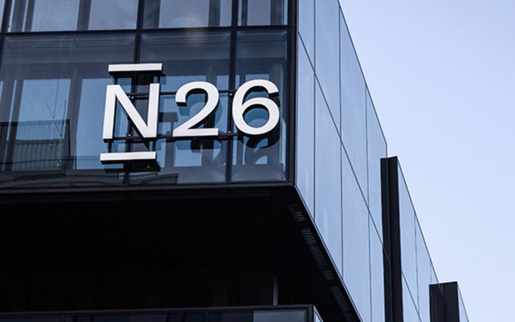 Ansicht des Hauptquartiers der Neo-Bank N26 in Berlin