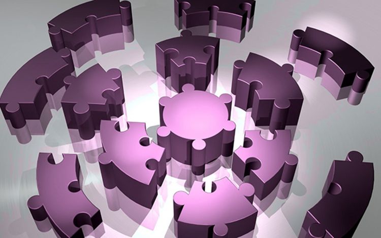 Puzzleteile als Symbol für Embedded Finance